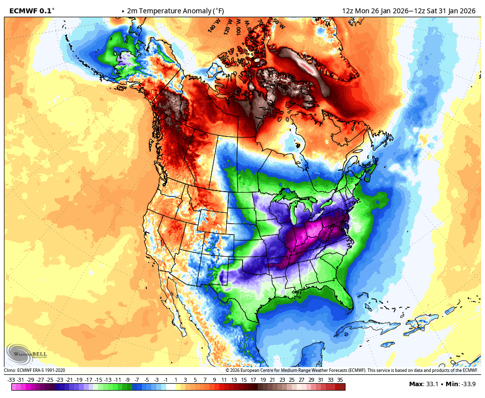Overall cold pattern lingers this week 