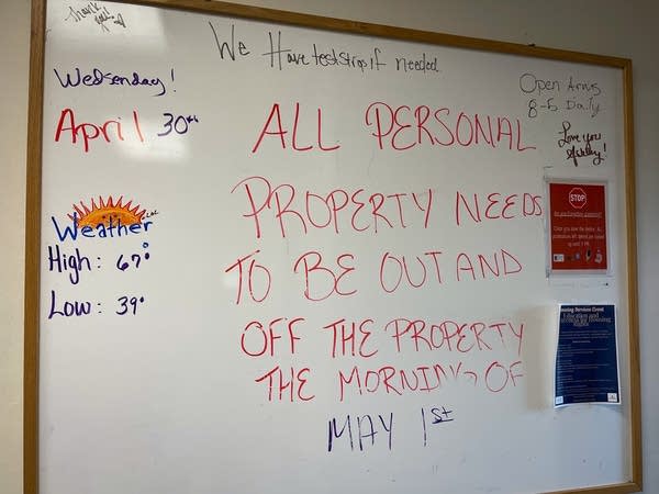 A whiteboard