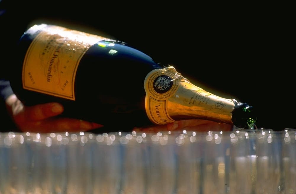 Veuve Clicquot poured