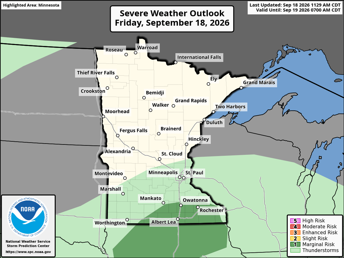 Severe weather threat for Friday