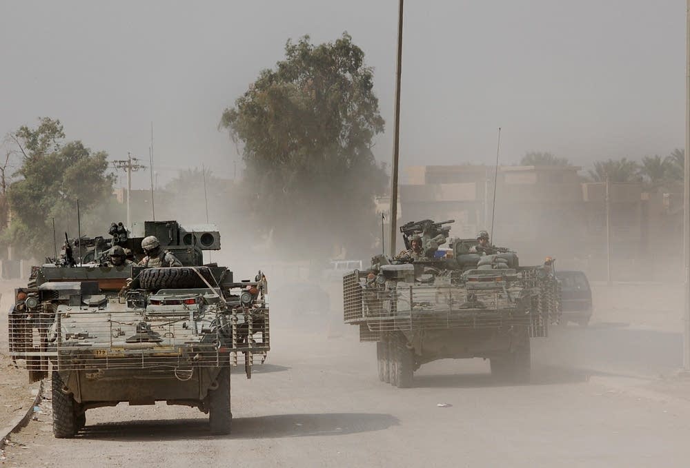 Troops head into Baghdad