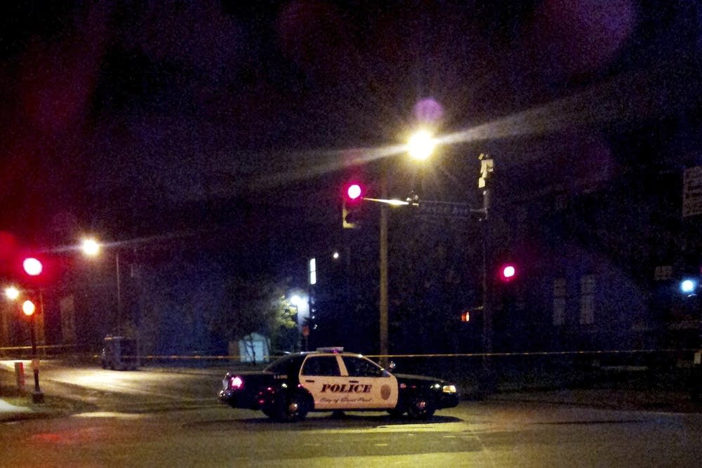 Scene of the shooting of Victor Gaddy