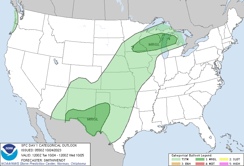 Mild Tuesday with thunderstorms possible; more rain ahead and cold air