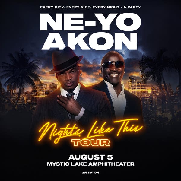 NE-YO & AKON at Mystic Lake Amphitheater