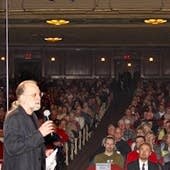 Michael Barone on stage at the Auditorium Theatre in Rochester, NY.
    Click on the photo to see other pictures from this weekend’s events.