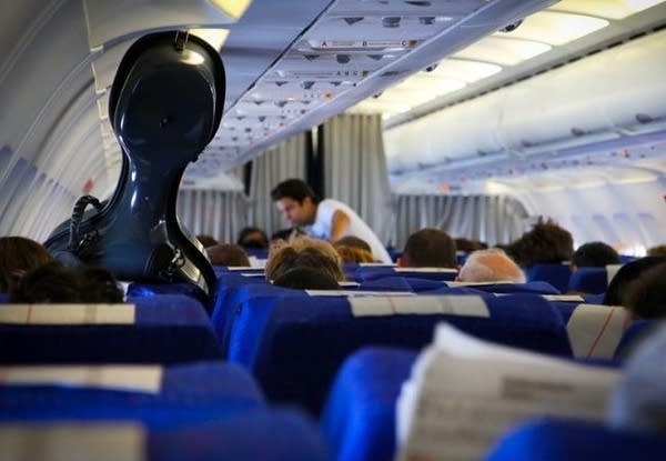 Cello on an airplane