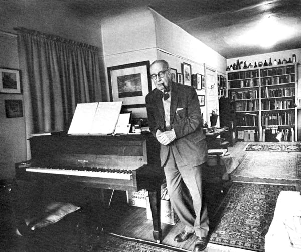 Healey Willan in his studio.