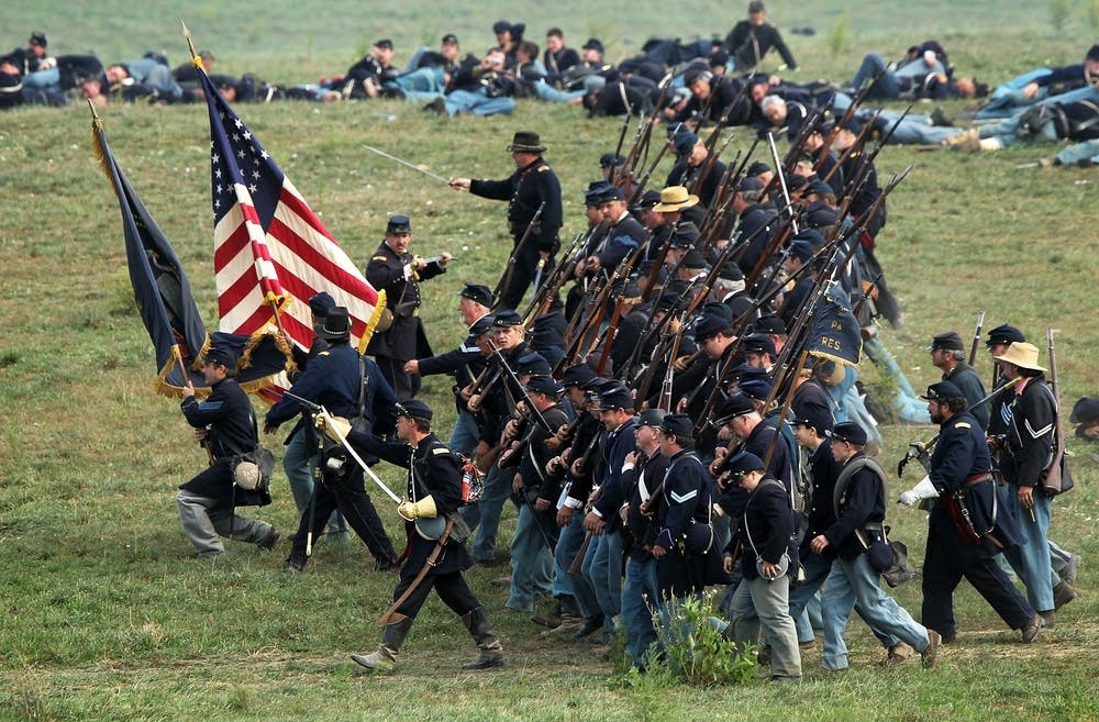 Union infantry re-enactors