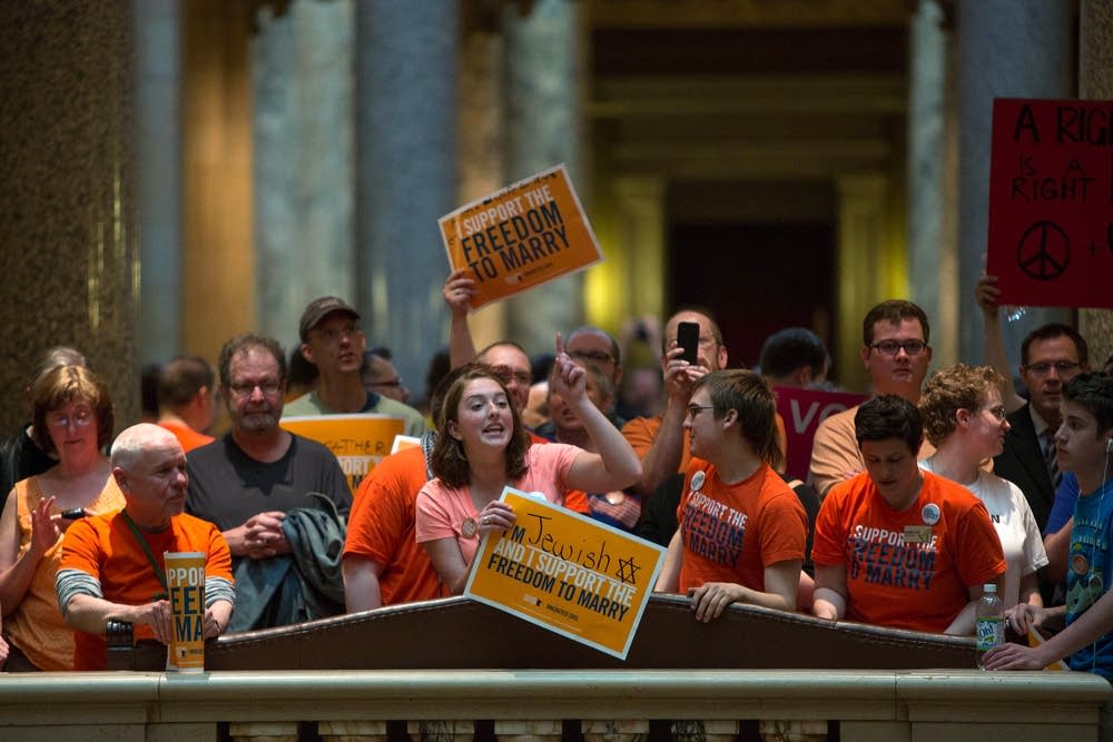 Same-sex marriage supporters