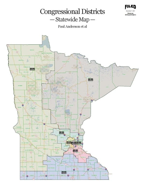 Proposed congressional district map