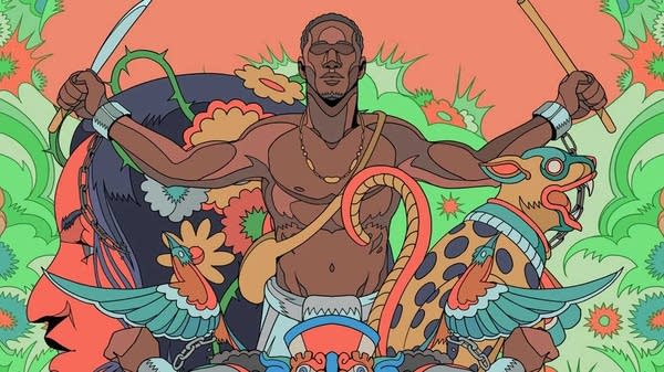 Poster Album cover for Yanga by composer Gabriela Ortiz 