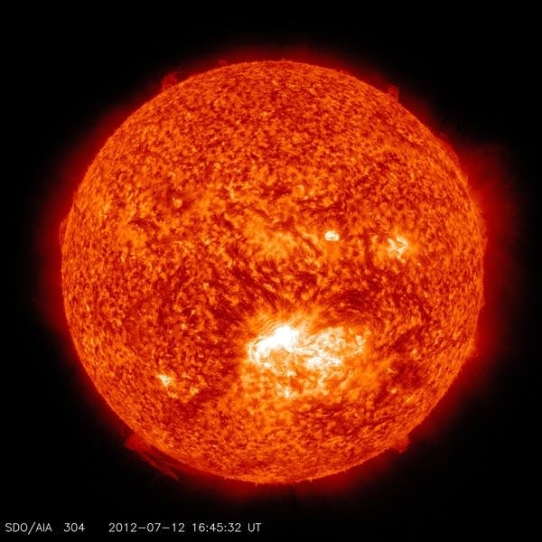 Solar storm barreling toward Earth