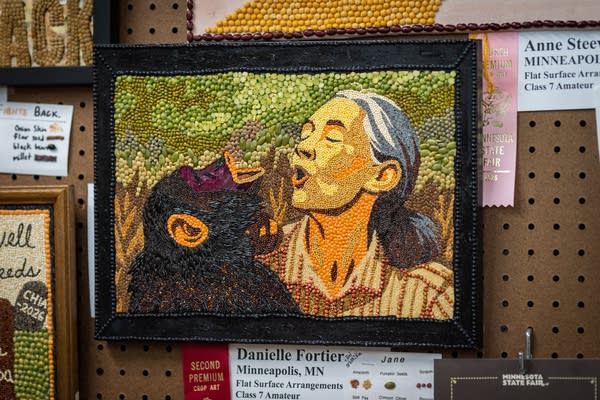 Crop artwork at the state fair
