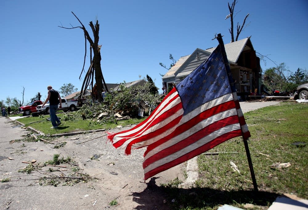 Tattered flag