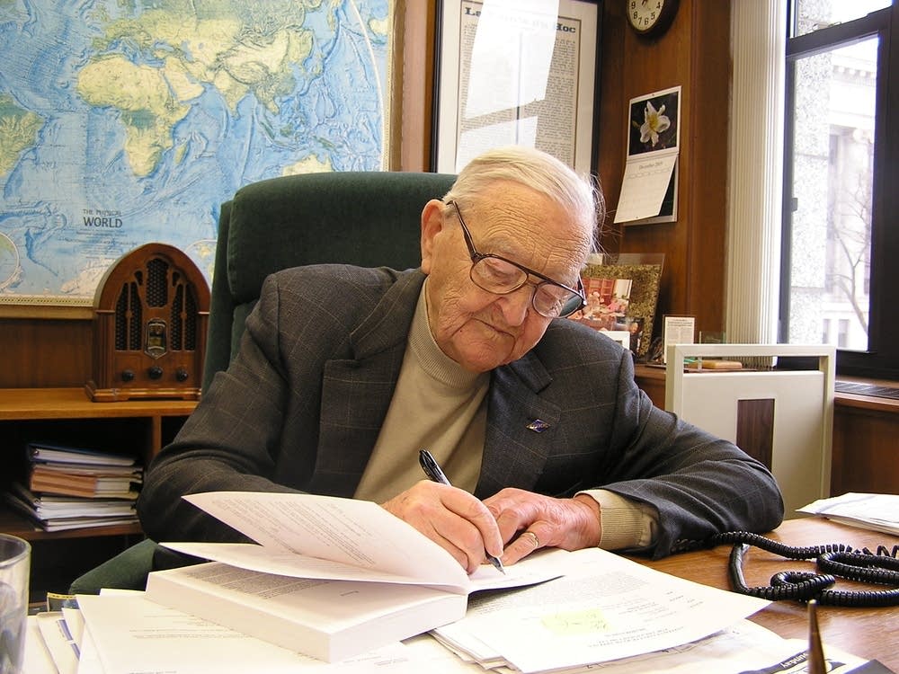 Judge Heaney at work