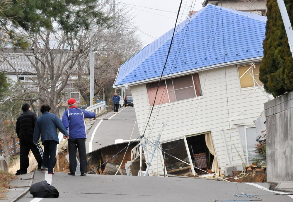 Damaged house