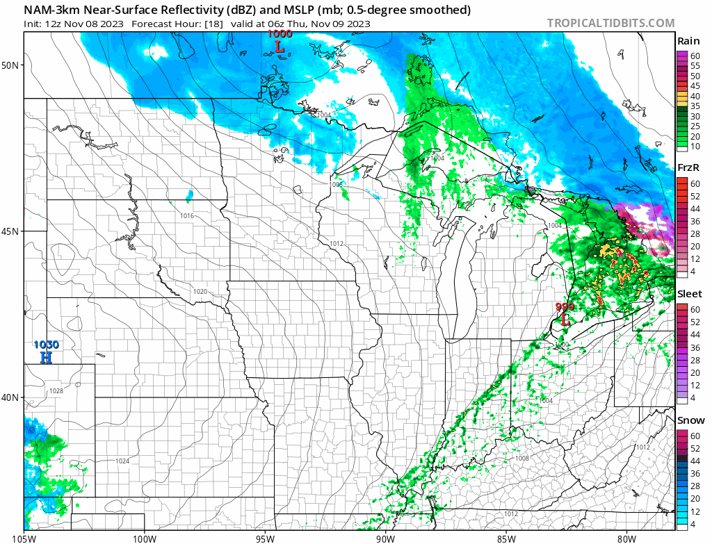 Blustery Thursday ahead; snow showers north