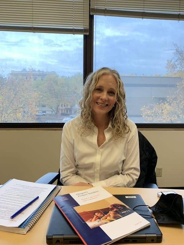 Megan Loeb, program officer of Project Turnkey, a $74 million statewide initiative that helps local organizations purchase motels for the unhoused.