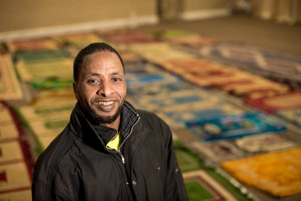 Mohamed Yusuf in the prayer room