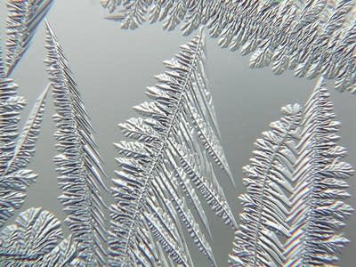 A frosty window