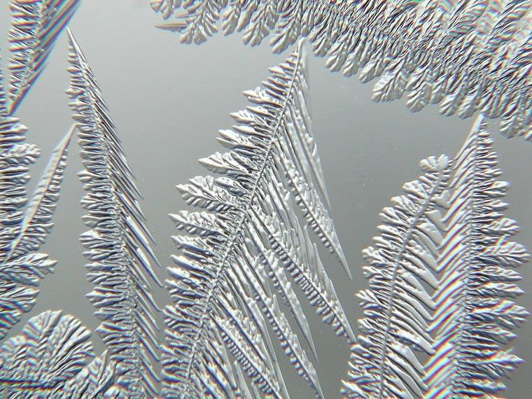 A frosty window