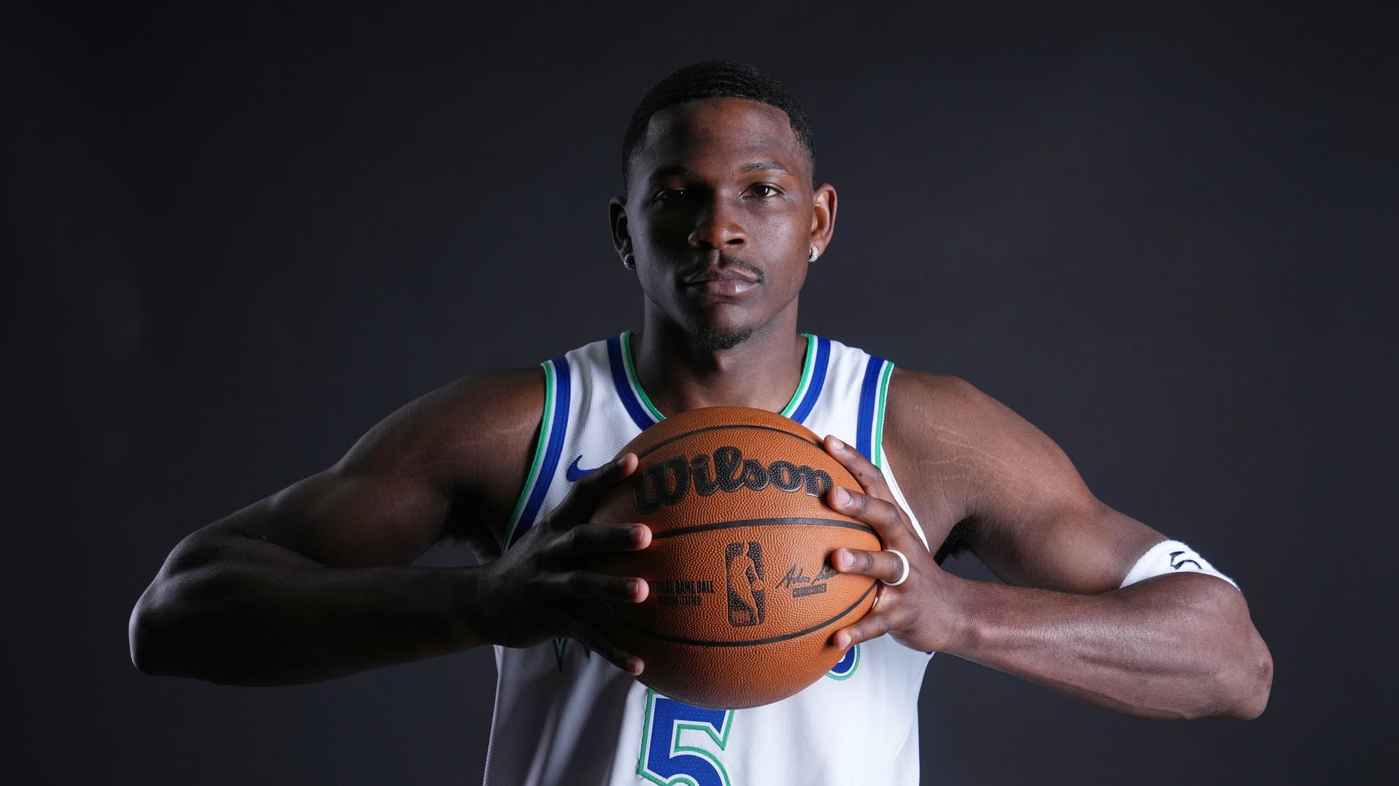 Anthony Edwards is all smiles after a position switch and a fun summer with his T-wolves teammates