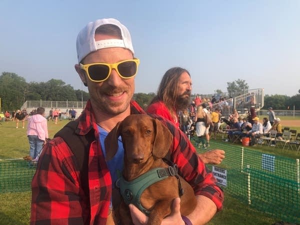 A man and his dog