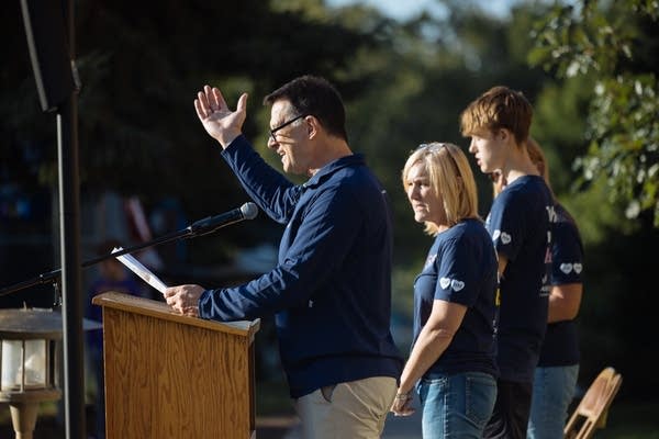 prayer service outside