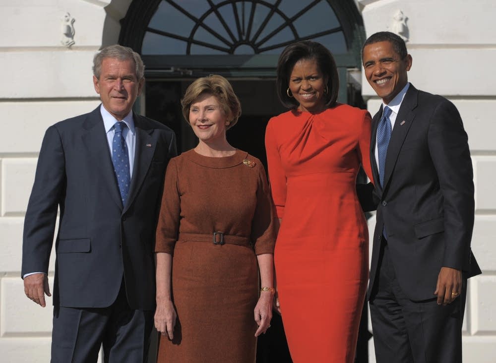 Barack and Michelle Obama at the White House