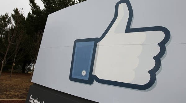 A sign with the 'like' symbol stands in front of the Facebook headquarters on February 1, 2012 in Menlo Park, Calif. Facebook filed paperwork for its IPO late yesterday.