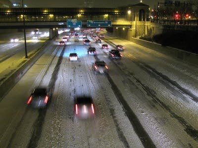 Traffic after first winter storm of 2009