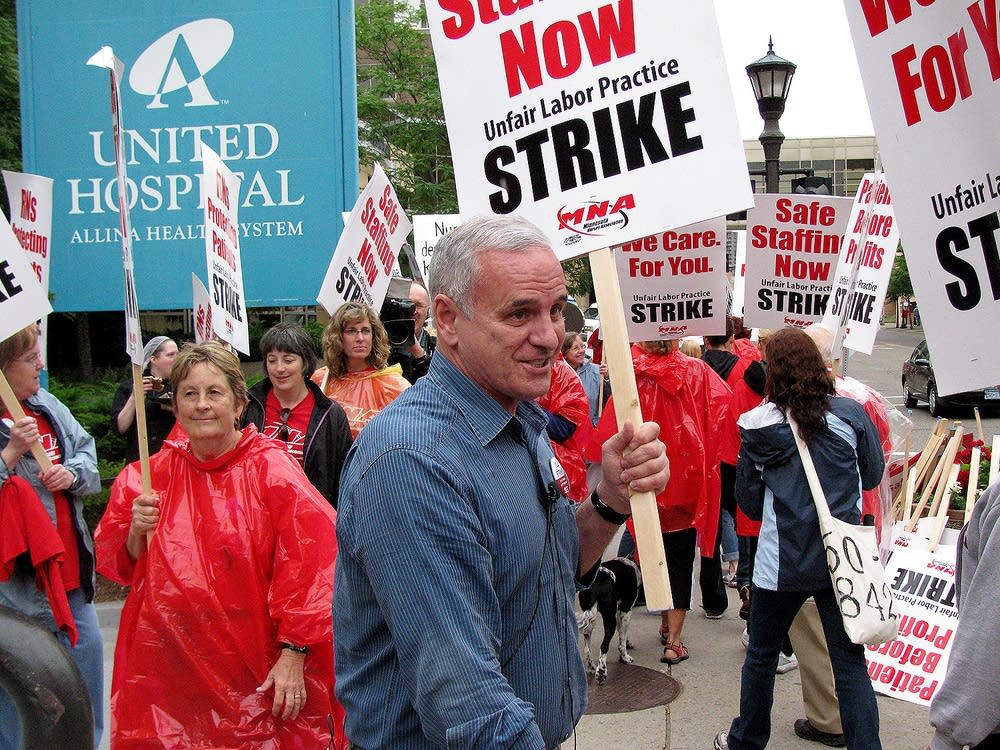 Dayton at nurses strike