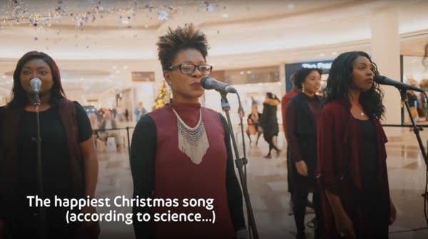 'Love's Not Just for Christmas,' performed by the London Community Gospel Choir.