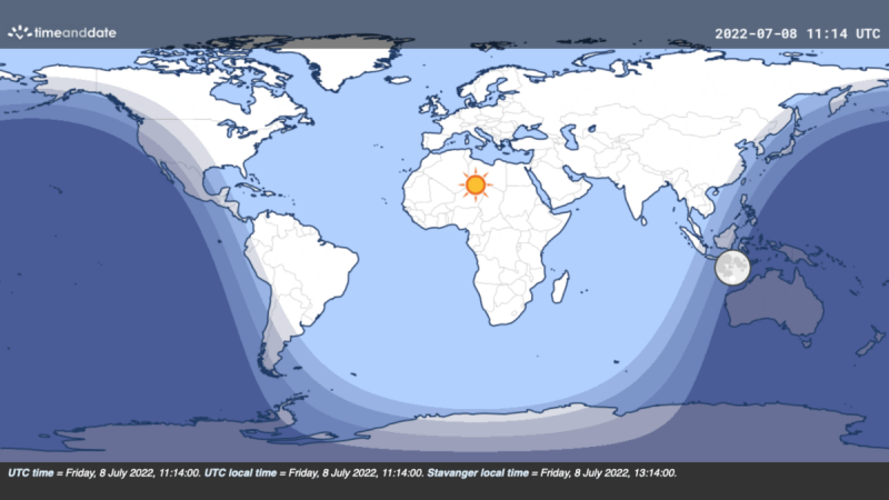 day night map