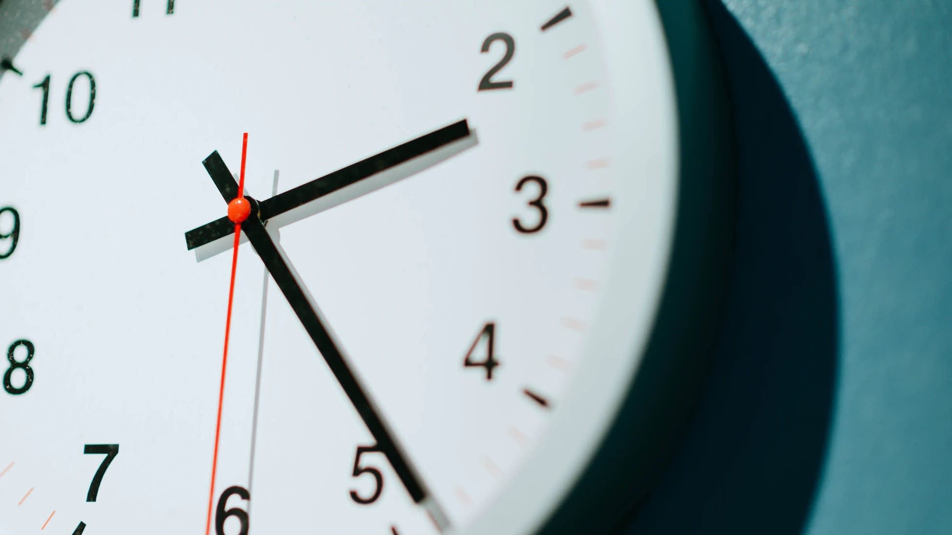 Analog clock.