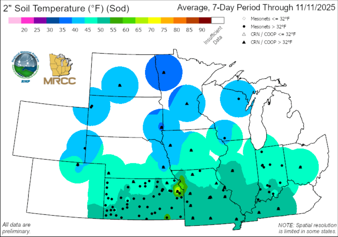 Running out of soak time: Drought holds as ground prepares to freeze