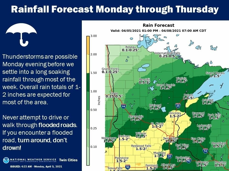 Record warmth ends as rain returns MPR News