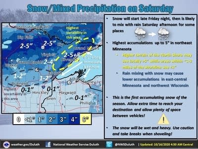 The first significant snowfall of the season hits this weekend | MPR News