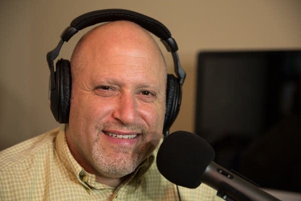 Al Levin, host of The Depression Files podcast, sits for a portrait.