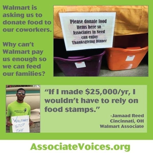 A food drive for employees working on Thanksgiving