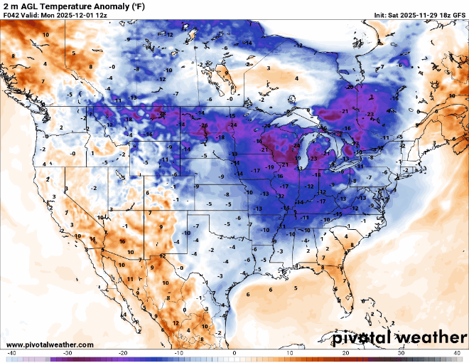 Storm moves out, cold moves in