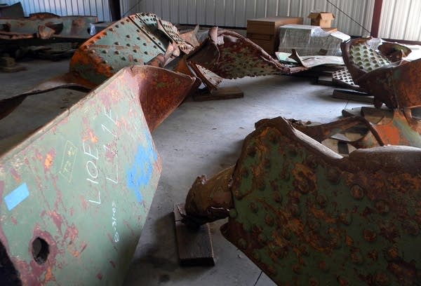 I-35W bridge parts