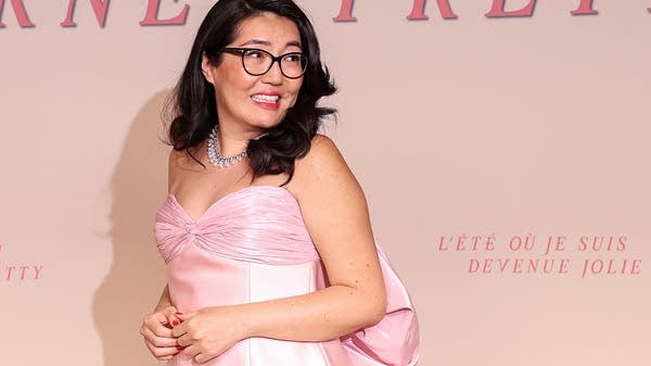 Jenny Han, creator of the Amazon Prime series "The Summer I Turned Pretty," appears at the premiere of the series finale in Paris. 