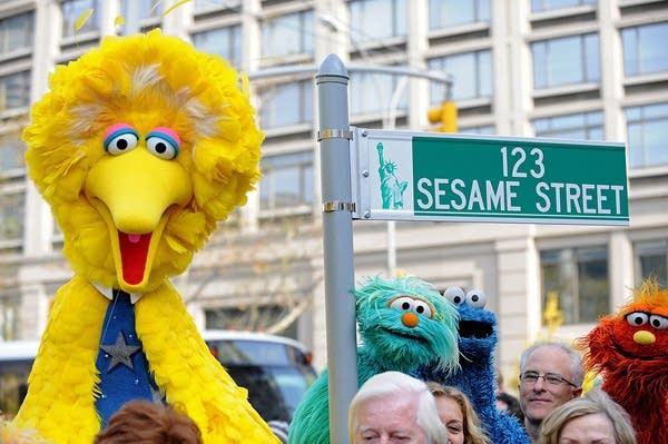 Poster Big Bird and other Sesame Street characters