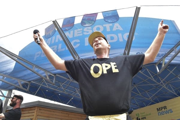 Koo Koo debut new song, 'Ope,' at the MPR booth at the State Fair 