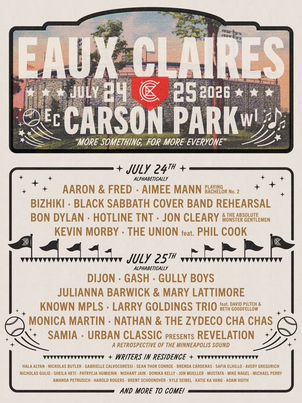 Eaux Claires updated lineup