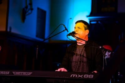 band performing on stage