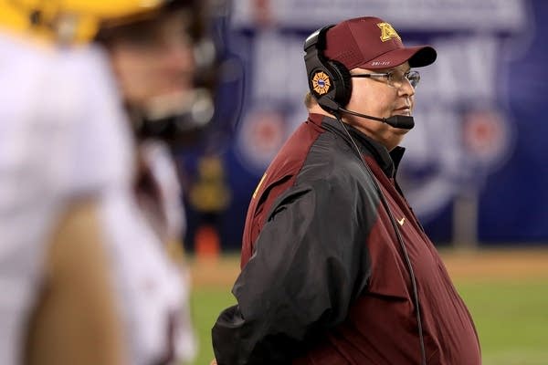 Coach Tracey Claeys during the Holiday Bowl.