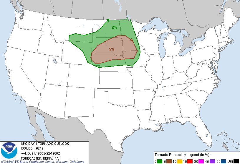 Tornado risk