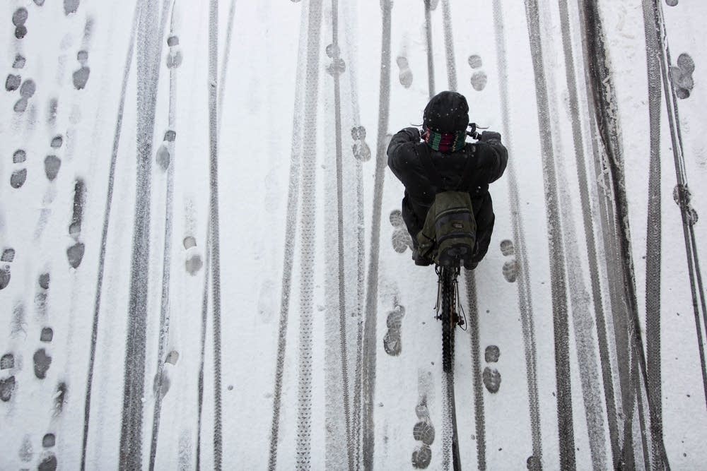Greenway ride through the white stuff
